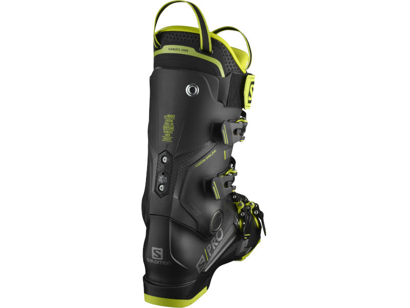 S/MAX Buty M11 S/Pro Salomon GW GW L80 Black Acid Salomon 10 Green + wiązania Narty 110 + 2023