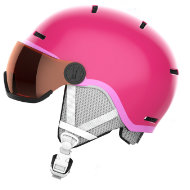 Kask z przyłbicą szybą Salomon Grom Visor Glossy Pink 2023