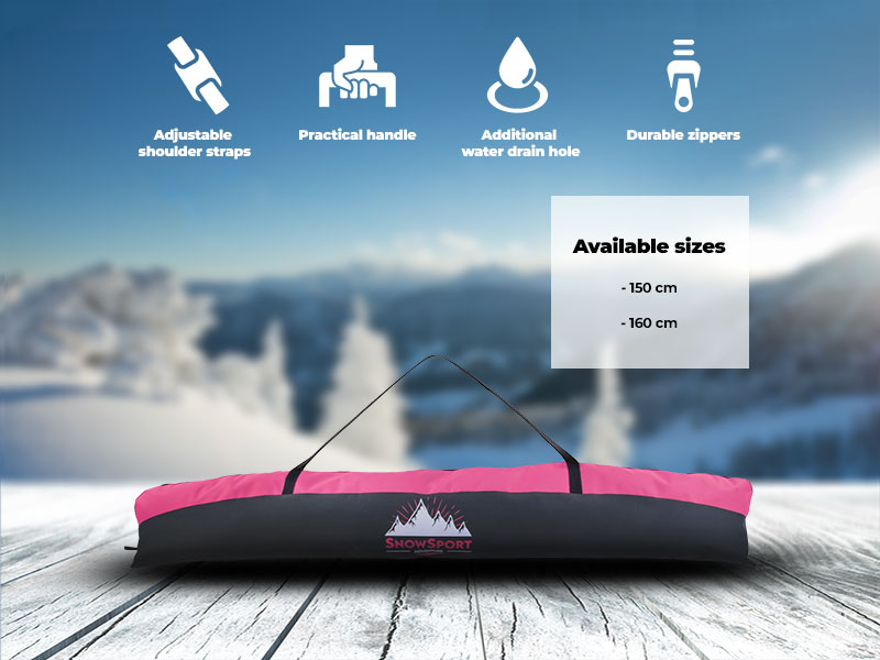 Pokrowiec na narty Snowsport Ski Bag Pink 6in1 2022
