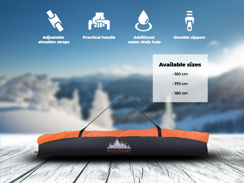 Image of Pokrowiec na narty Snowsport Ski Bag Orange 6in1 2022