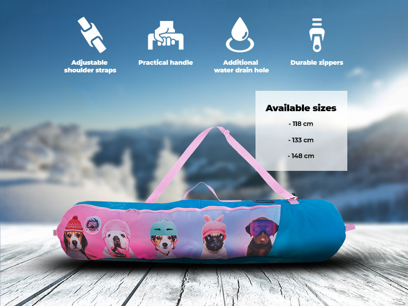 Image of Pokrowiec na deskę snowboardową dla dzieci Snowsport Snowboard Bag Dogs 2022