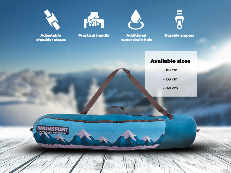 Pokrowiec na deskę snowboardową dla dzieci Snowsport Snowboard Bag SnowCraft 2022