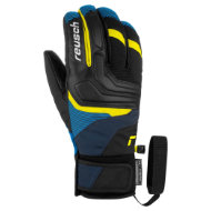 Rękawice Reusch Strike R-TEX® XT Black Dress Blue Safety Yellow 2023