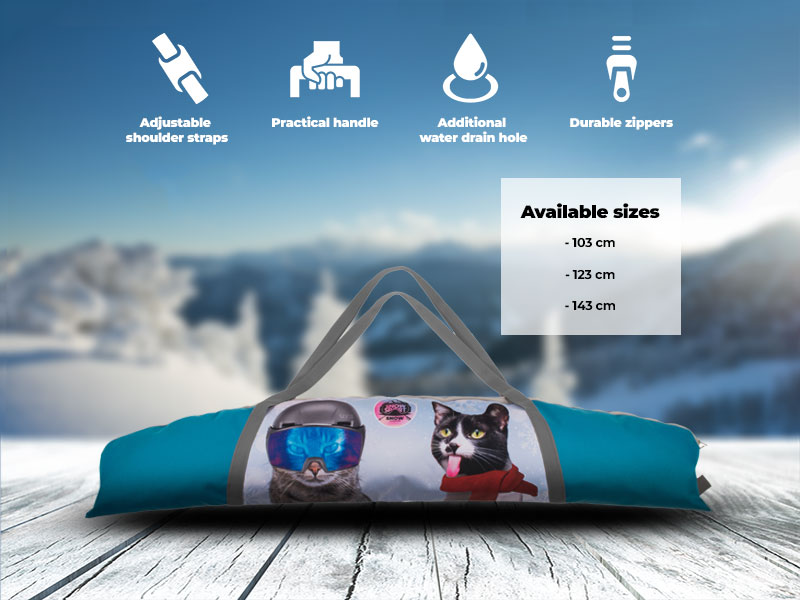 Zestaw dzieci narciarskie Cats + na Ski Snowsport buty Bag Pokrowiec Boot Cats Bag dla 6in1 Pokrowiec
